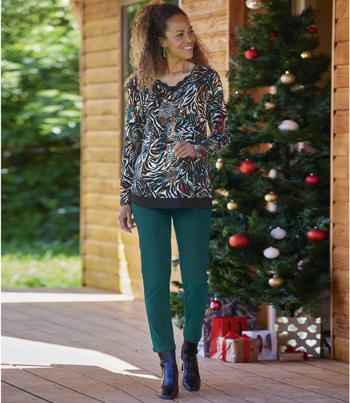 Treggings Stretch Komfort aus Velours Atlas For Men