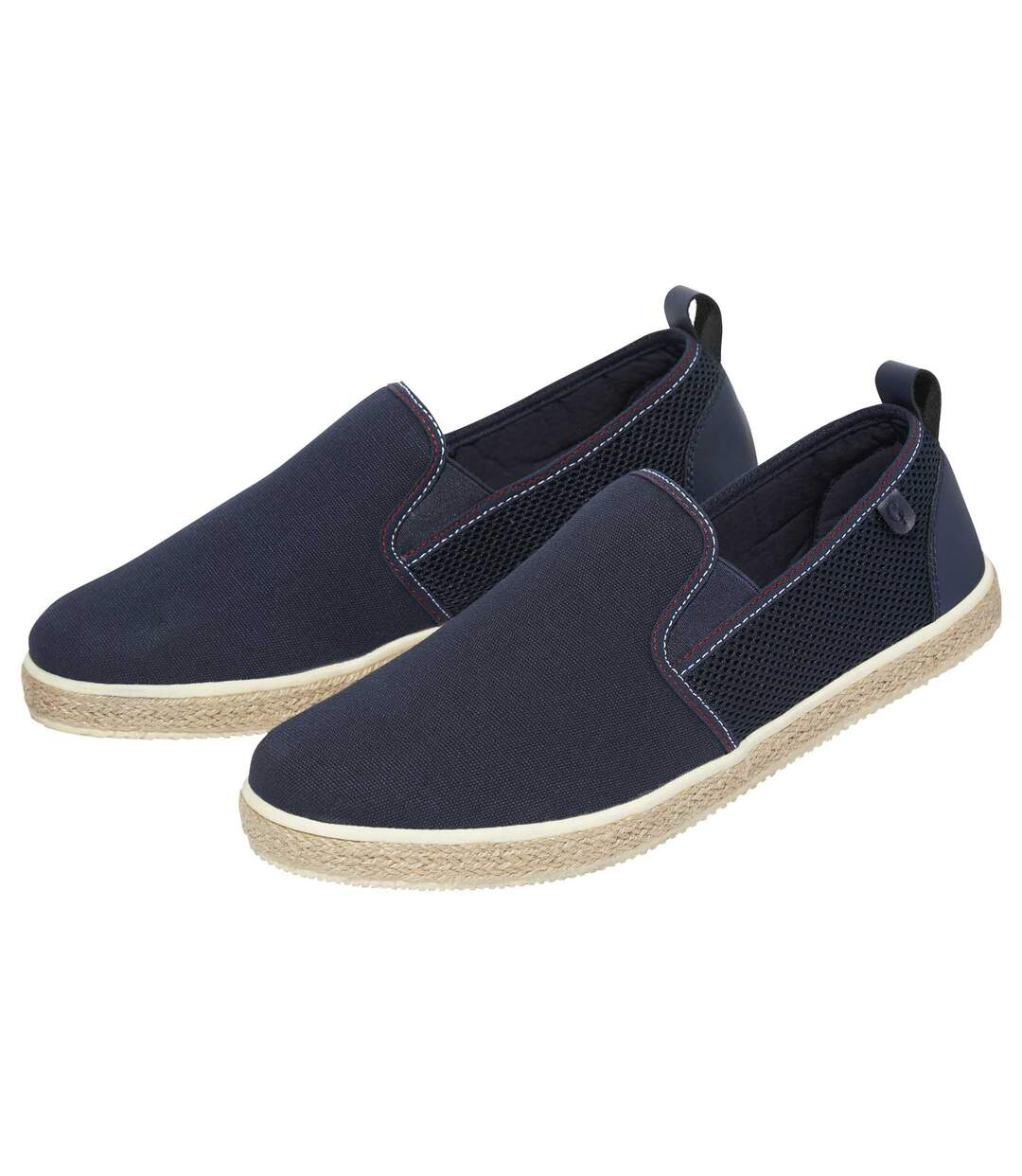 Men's Navy Moccasins