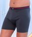 Pack of 3 Men's Stretchy Boxer Shorts - Coral Navy 