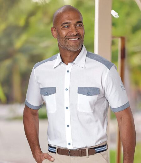 Men's White Poplin Shirt