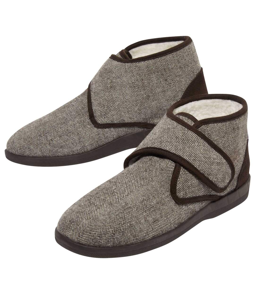 Chaussons Scratchés Fourrés Sherpa