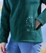 Le Pull Polaire Brodé Finitions Tricot Atlas For Women-3