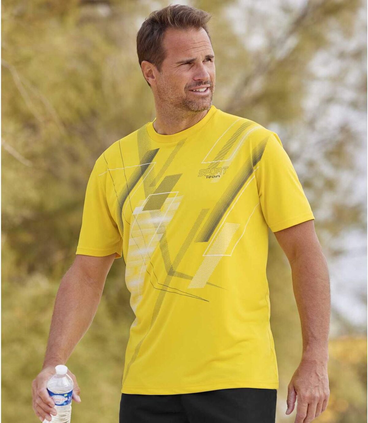 2er-Pack T-Shirts Graphic Lines für den Sport Atlas For Men