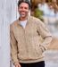 Strickjacke mit Reissverschluss-2