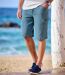 Pack of 2 Men's Blue Stretchy Denim Shorts