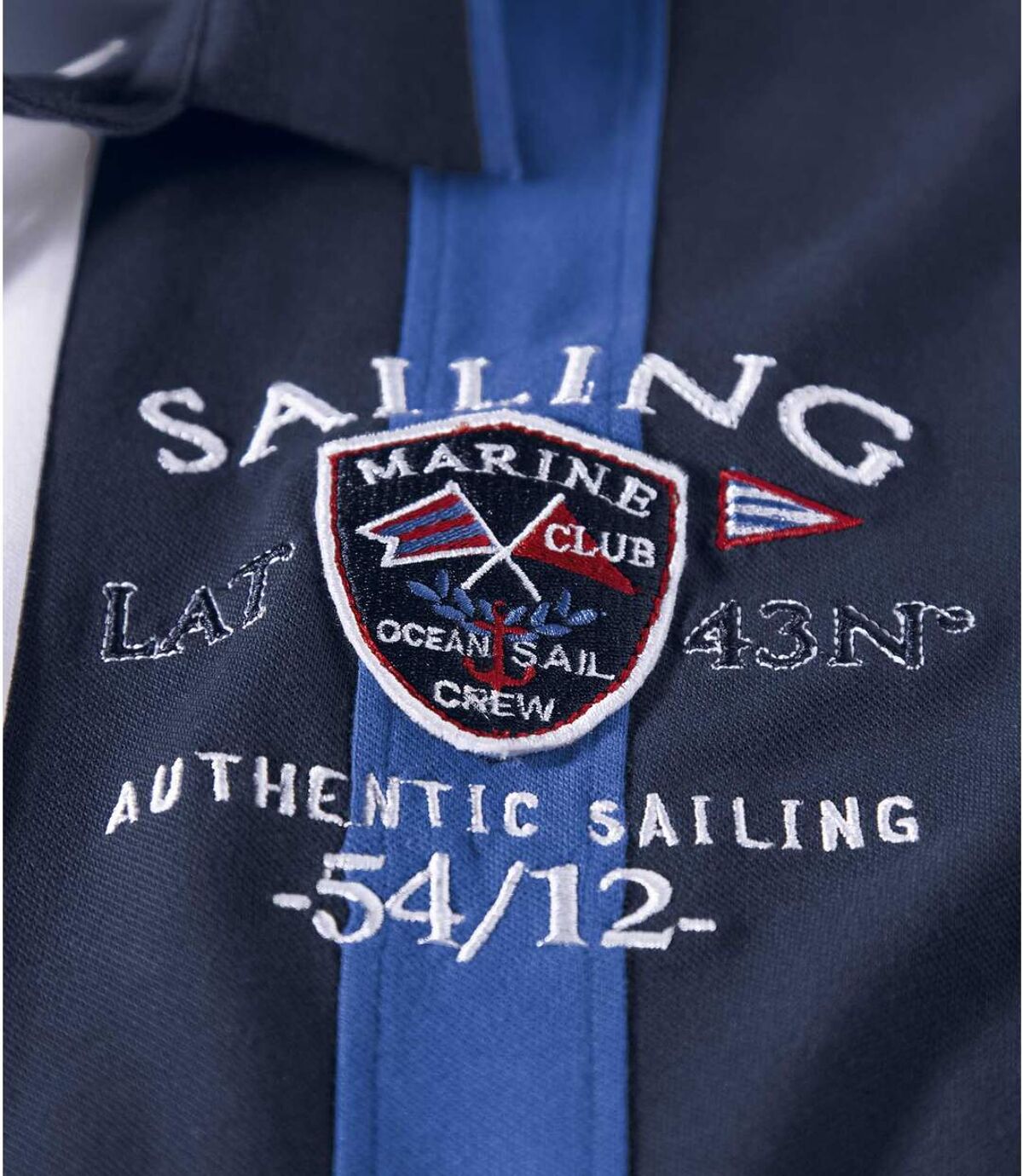 Poloshirt Sailing in Piquée-Qualität Atlas For Men