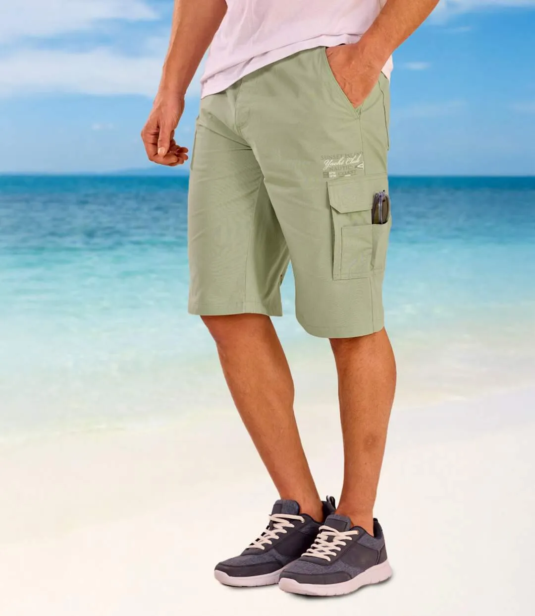 Le Bermuda en Toile 2 Poches Cargo-5