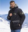 Parka Grosse Kälte mit Kapuze mit Webpelz  Atlas For Men