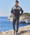 Men's Navy Brushed Fleece Sweatpants  Atlas For Men