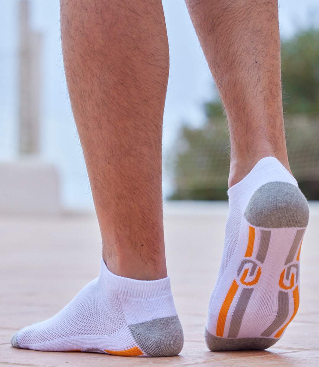 Pack of 5 Pairs of Men's Sneaker Socks - White Atlas For Men