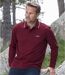 Pack of 2 Men's Canada Polo Shirts - Black Burgundy