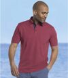 Pack of 3 Men's Casual Polo Shirts - Navy Burgundy Sky Blue Atlas For Men