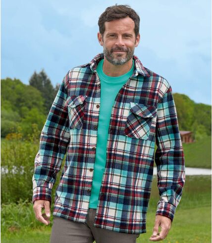 Men's Checked Fleece Overshirt