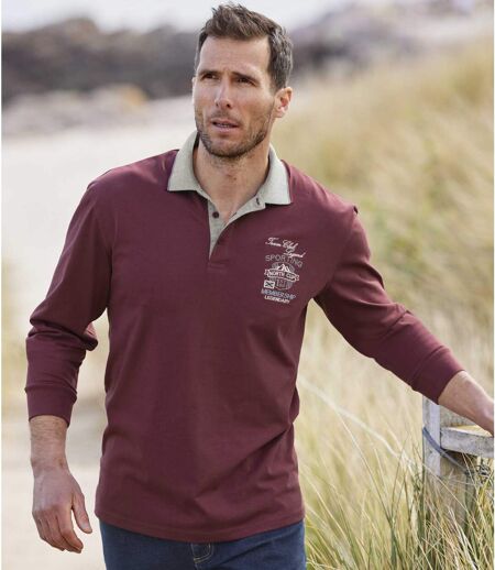 Pack of 4 Men's Long Sleeve Polo Shirts