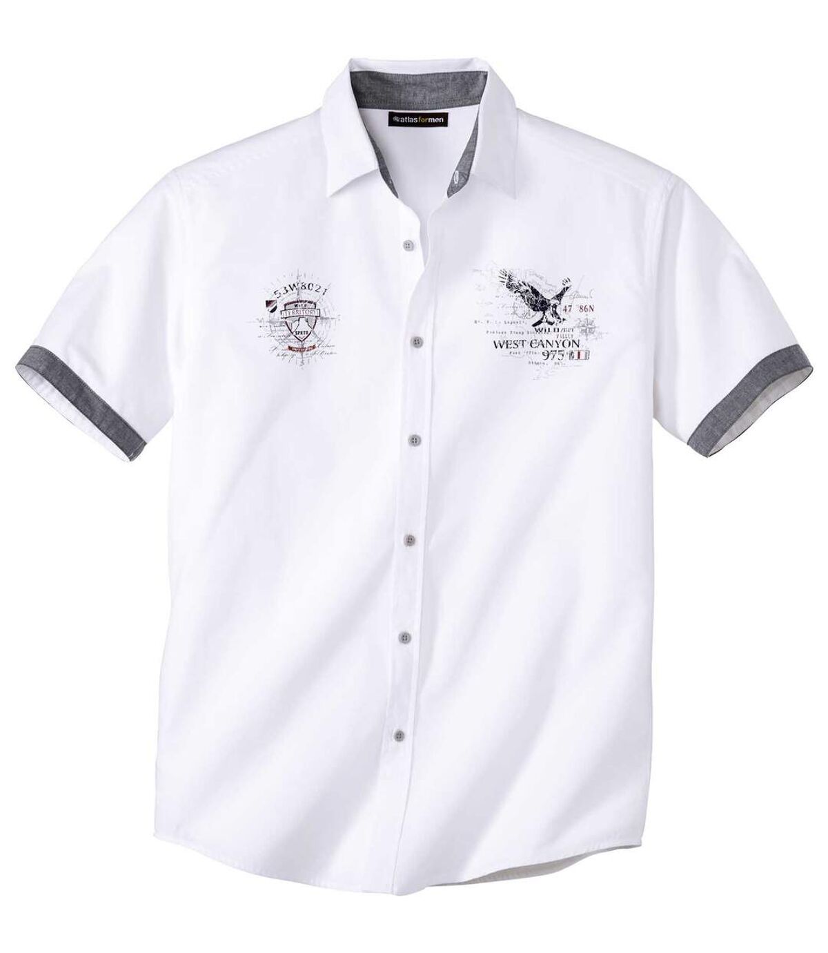 Weisses Hemd West Canyon Atlas For Men