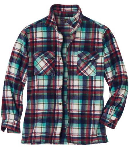 Men's Checked Fleece Overshirt