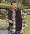 Wattierte Wende-Weste aus Material-Mix Atlas For Men
