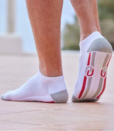 Pack of 5 Pairs of Men's Sports Socks - White