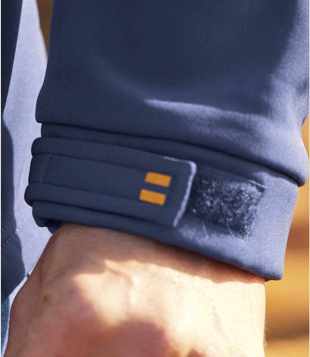 Men's Navy Microfleece-Lined Softshell Jacket Atlas For Men