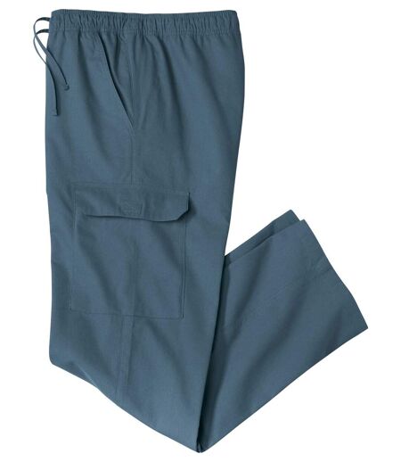 Men's Microcanvas Cargo Pants - Blue