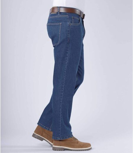 Men's Dark Blue Stretch Jeans