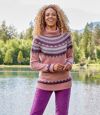 Strickpullover mit Jacquard-Muster und Rollkragen Atlas For Men