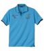 Men's Turquoise Adventure Piqué Fabric Polo Shirt
