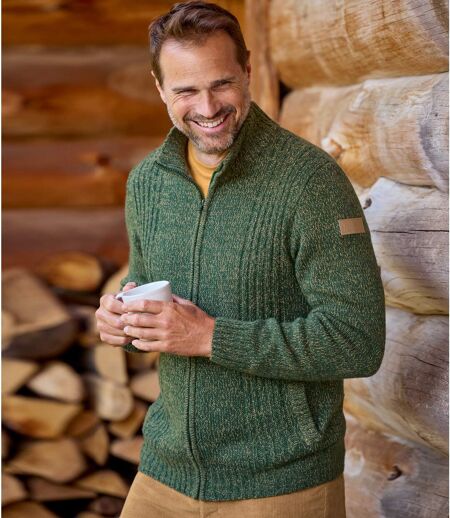Strickjacke Forest mit Reißverschluss: 