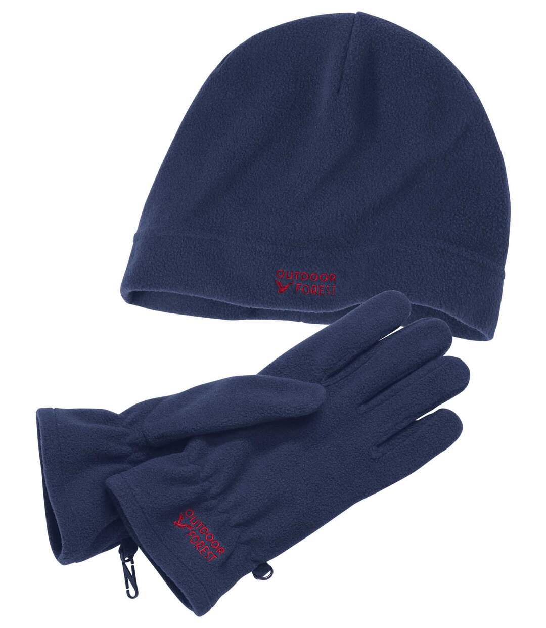 Fleece Hat & Gloves Set - Navy Atlas For Men