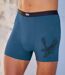 Pack of 2 Men's Sporty Boxers - Grey Blue