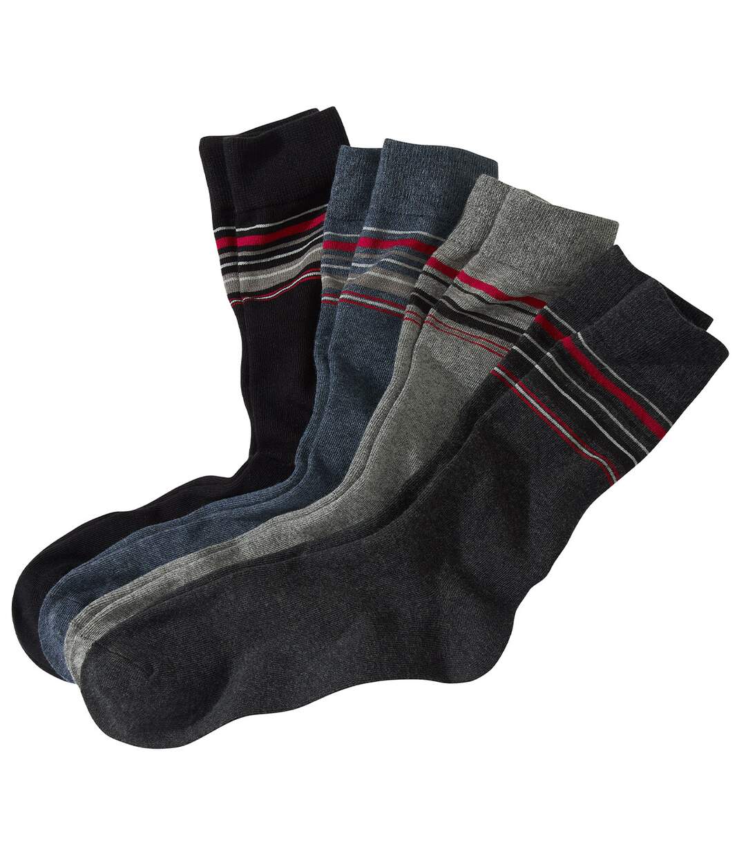 Lot de 4 Paires de Chaussettes Fantaisie