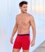 Pack of 3 Men's Stretchy Boxer Shorts - Coral Navy 