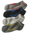 Pack of 4 Men's Sneaker Socks - Black Grey   Atlas For Men