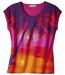 Women's Multi-Coloured Sunset T-Shirt