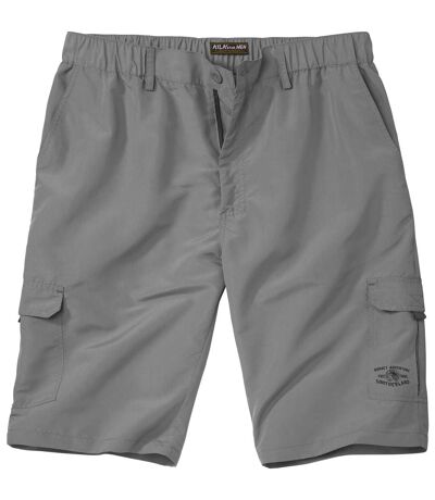 Men's Grey Microfibre Shorts