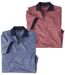 2er-Pack Poloshirts Trendy in geflammter Optik