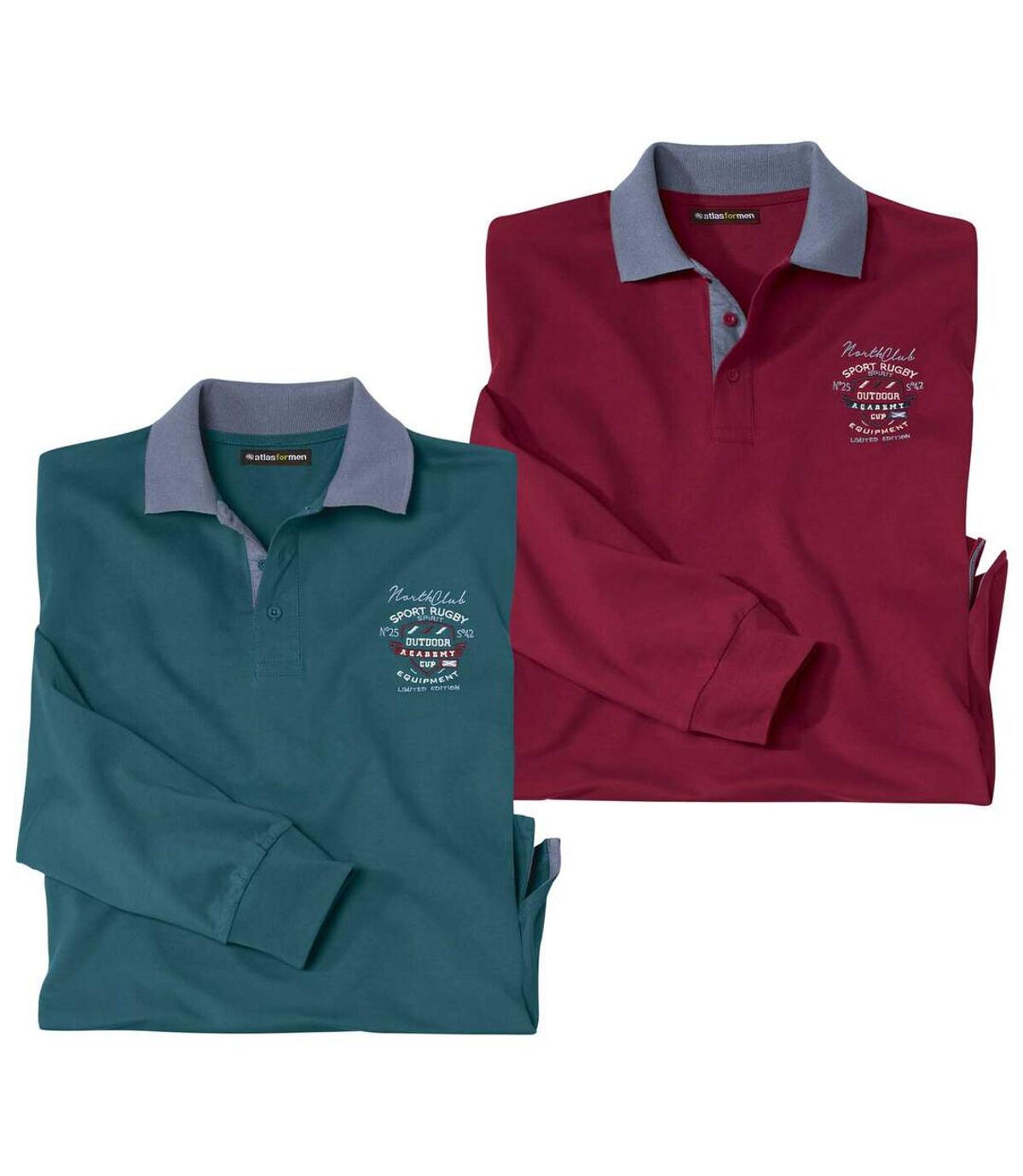 2er-Pack Poloshirts Rugby North Club Atlas For Men