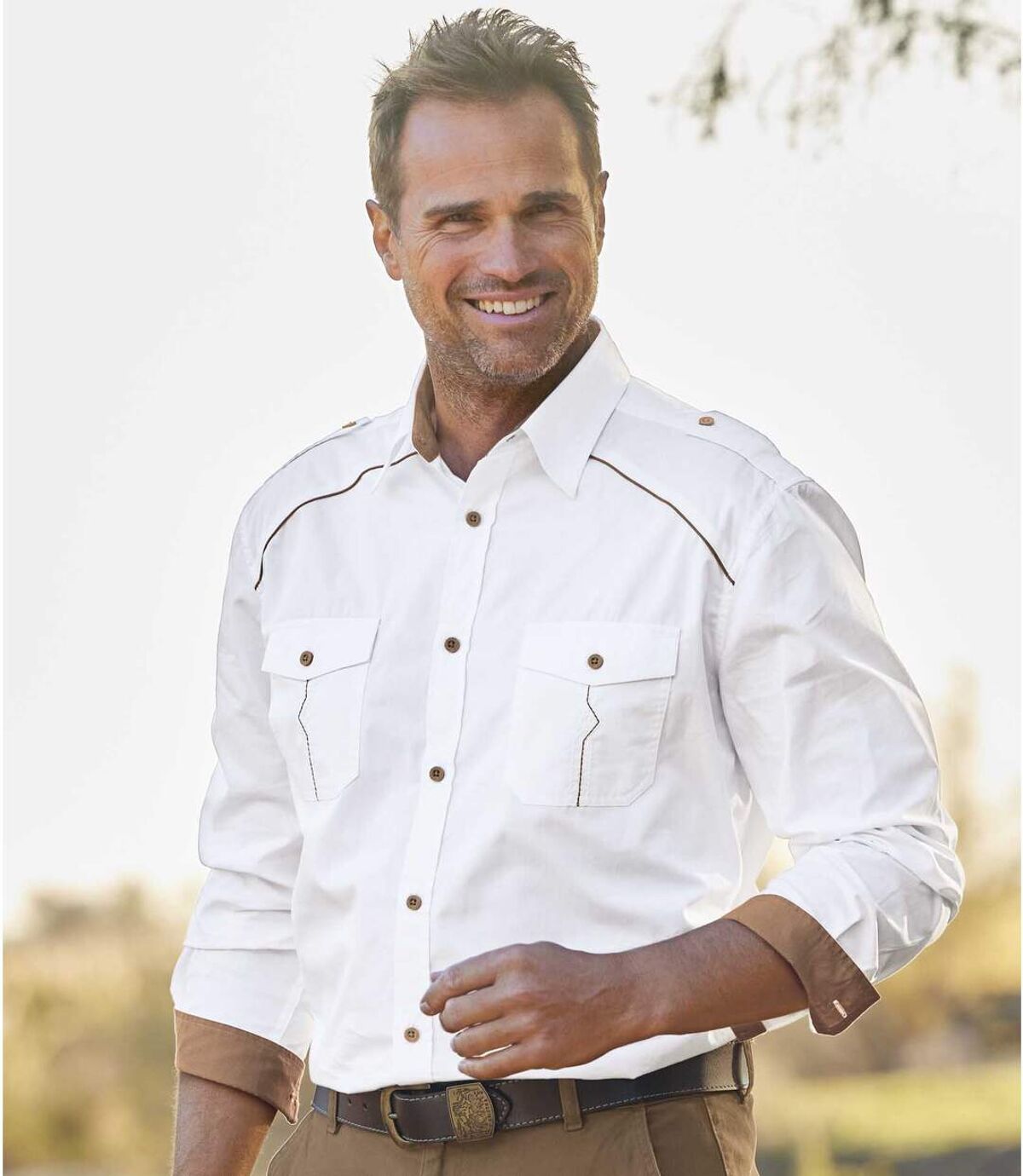Popeline overhemd Rodeo Drive  Atlas For Men