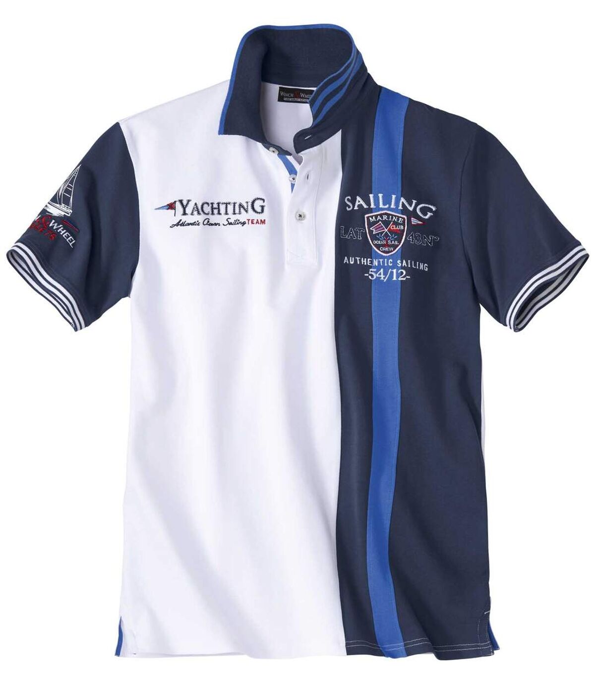 Poloshirt Sailing in Piquée-Qualität Atlas For Men