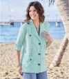 Linnen & viscose safari-jas met veters  Atlas For Men
