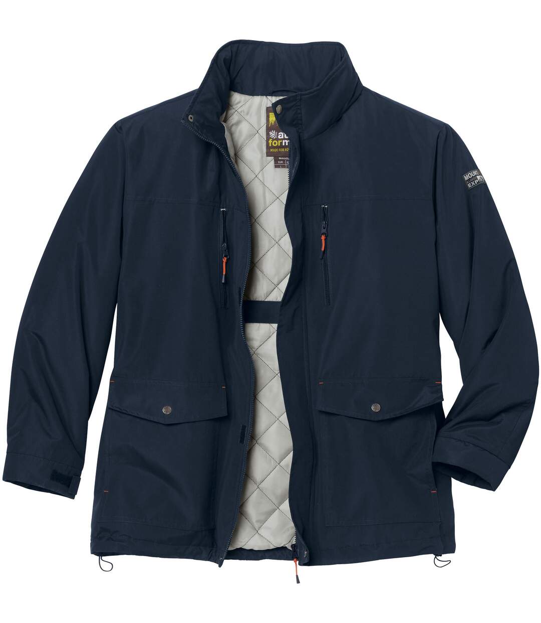 Men's Navy Multipocket Parka - Water-Repellent-6