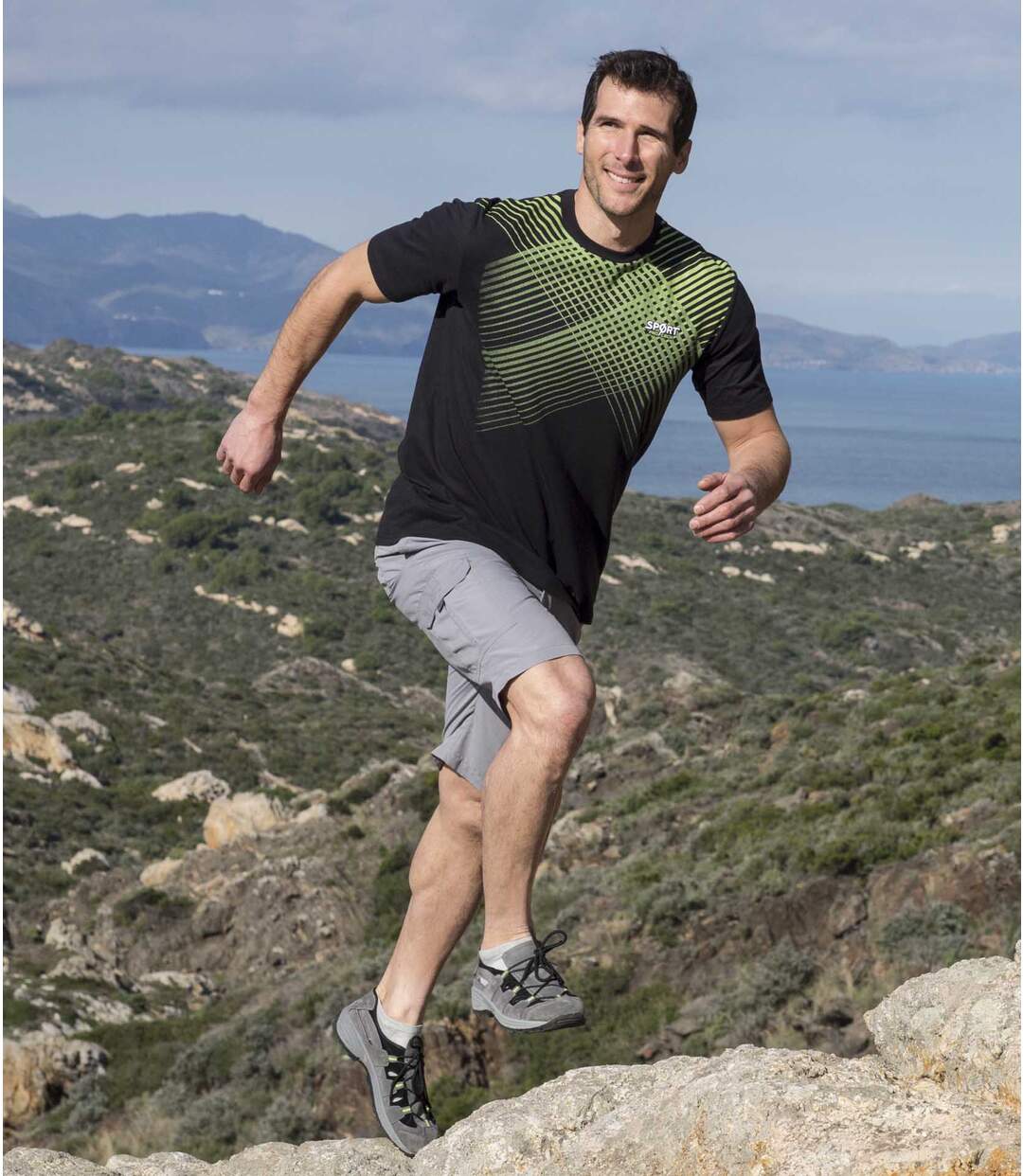 Men's Grey Casual Sport Shoes-2