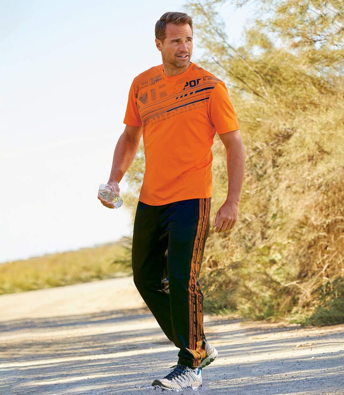 3er-Pack T-Shirts mit grossem Aufdruck Atlas For Men
