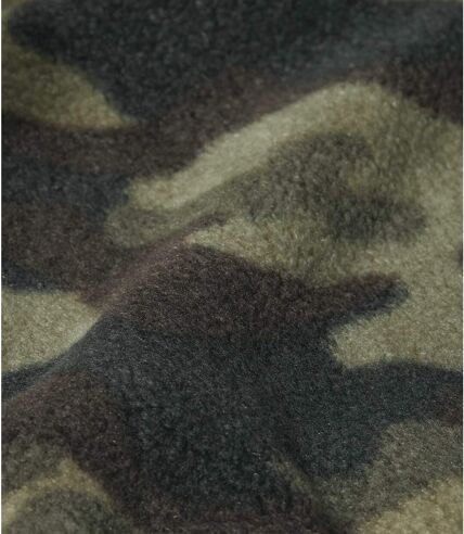 Fleece bodywarmer met camouflageprint 