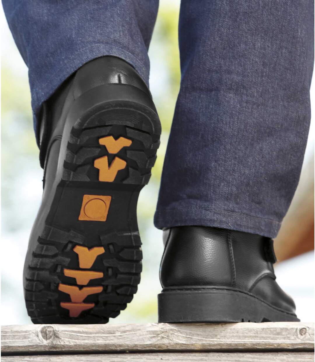 Wygodne mokasyny na rzep Atlas For Men