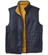 Men's Reversible Puffer Vest - Ochre Navy Atlas For Men