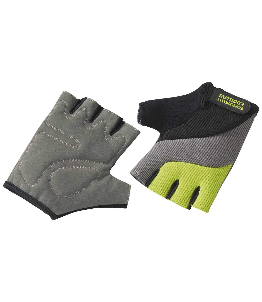Men's Black & Gray Bike Gloves Atlas For Men