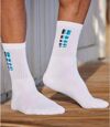 Pack of 5 Pairs of Sports Socks - Navy Grey White Black Atlas For Men