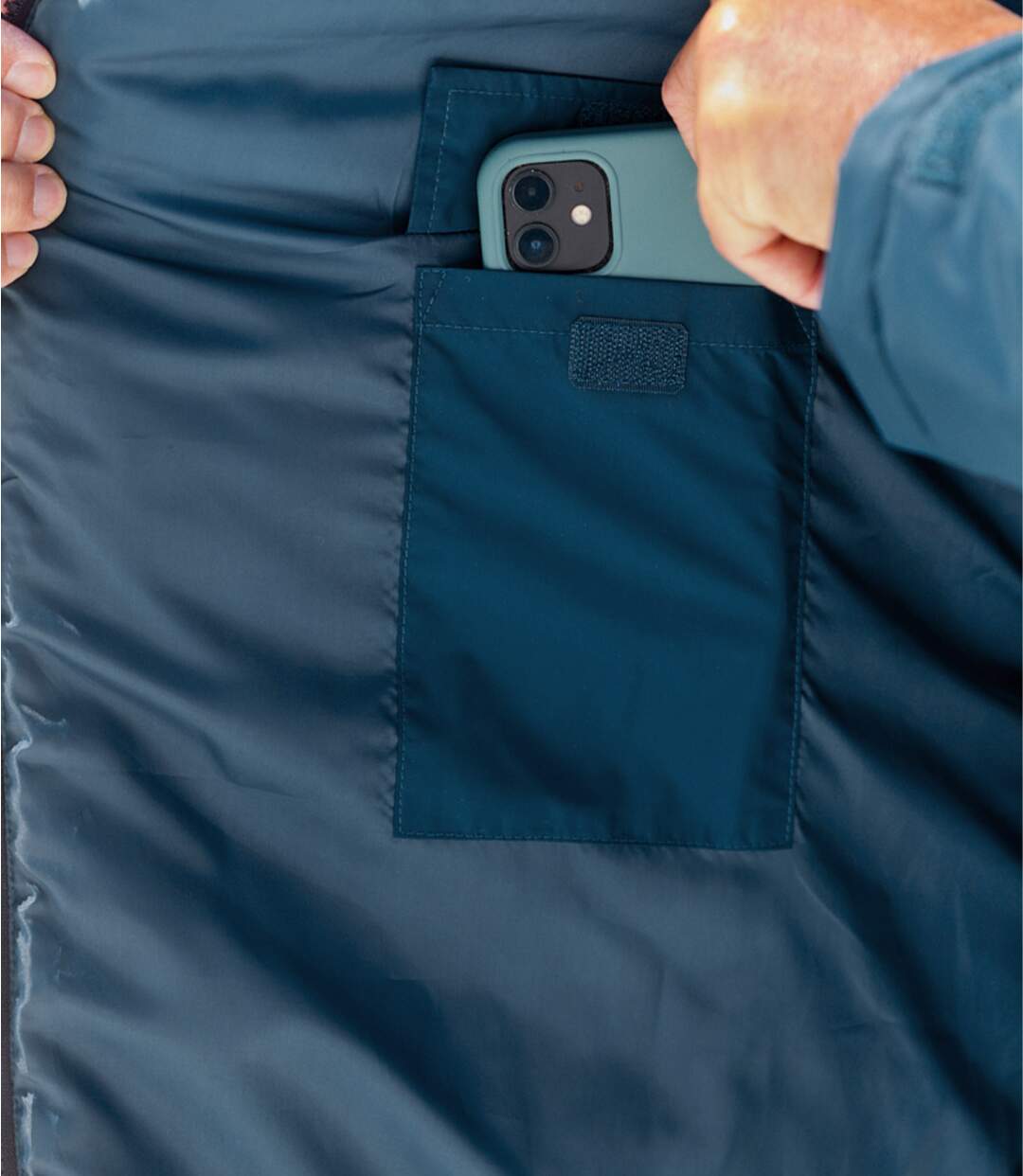 Men's Blue Padded Jacket 