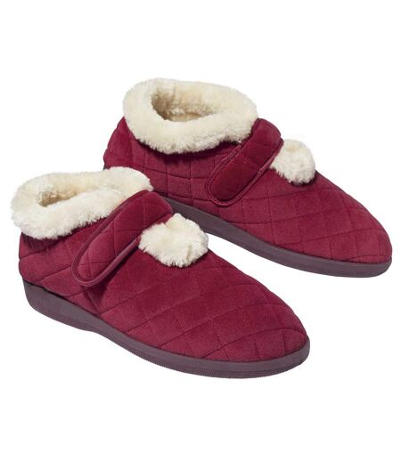 Women's Red Boot Slippers 